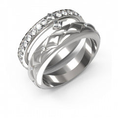 Guess Damenring JUBR04586JWRH52