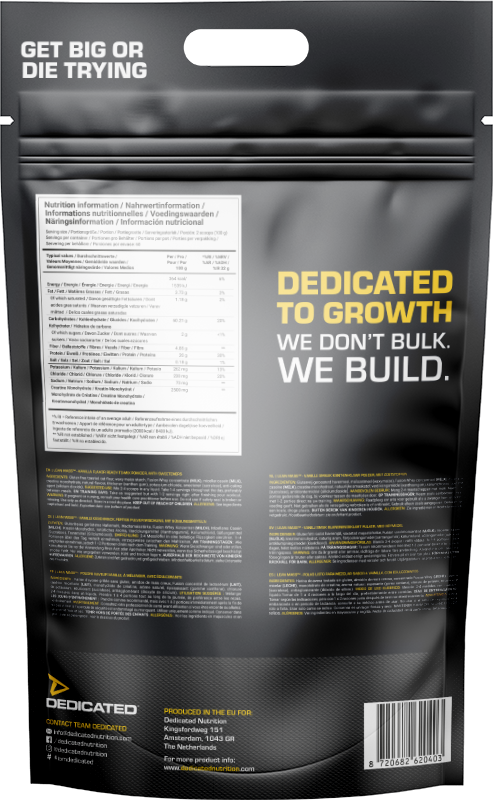 Dedicated Nutrition Lean Mass Gainer  - 6000 g