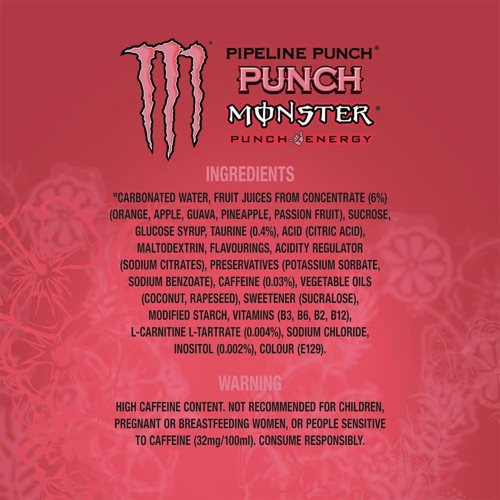 Monster Energy Punch - 12 x 500 ml