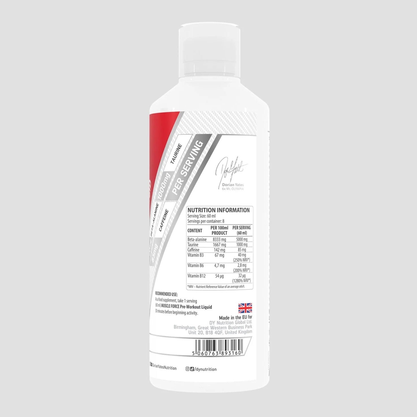 DY Nutrition Muscle Force PWO Liquid - 500 ml