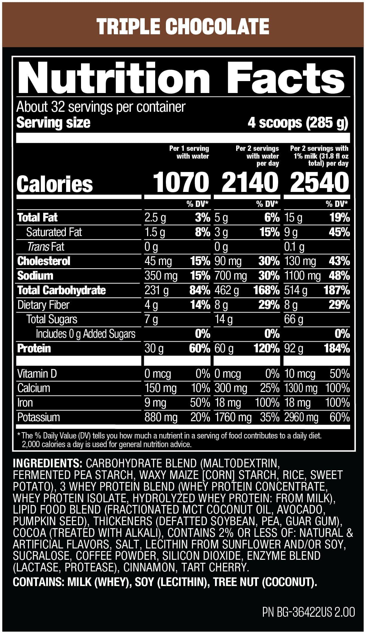 Mutant Mass Extreme 2500 - 2720 g