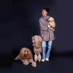 PAIKKA REGENMANTEL VISIBILITY HUMAN LEOPARD BEIGE XS