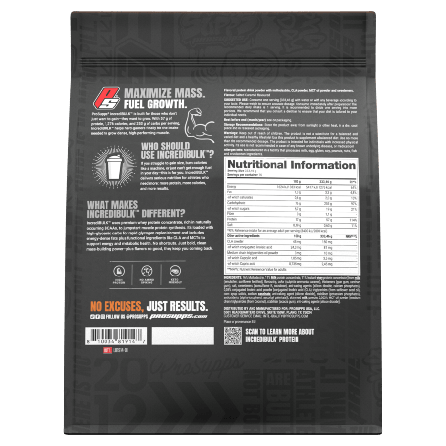 ProSupps Incredibulk Gainer - 5443 g