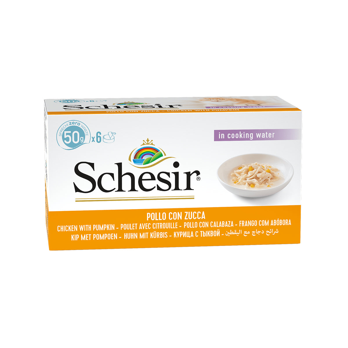 SCHESIR 8 X (6 X 50 G) HUEHNERFILET & KUERBIS