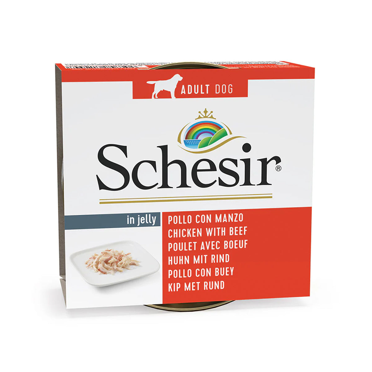 SCHESIR 150 G HUHN MIT RIND - 18 STK