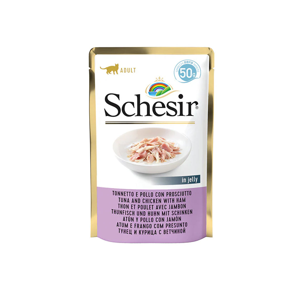 SCHESIR 30 X 50 G THUNFISCH UND HUHN MIT SCHINKEN