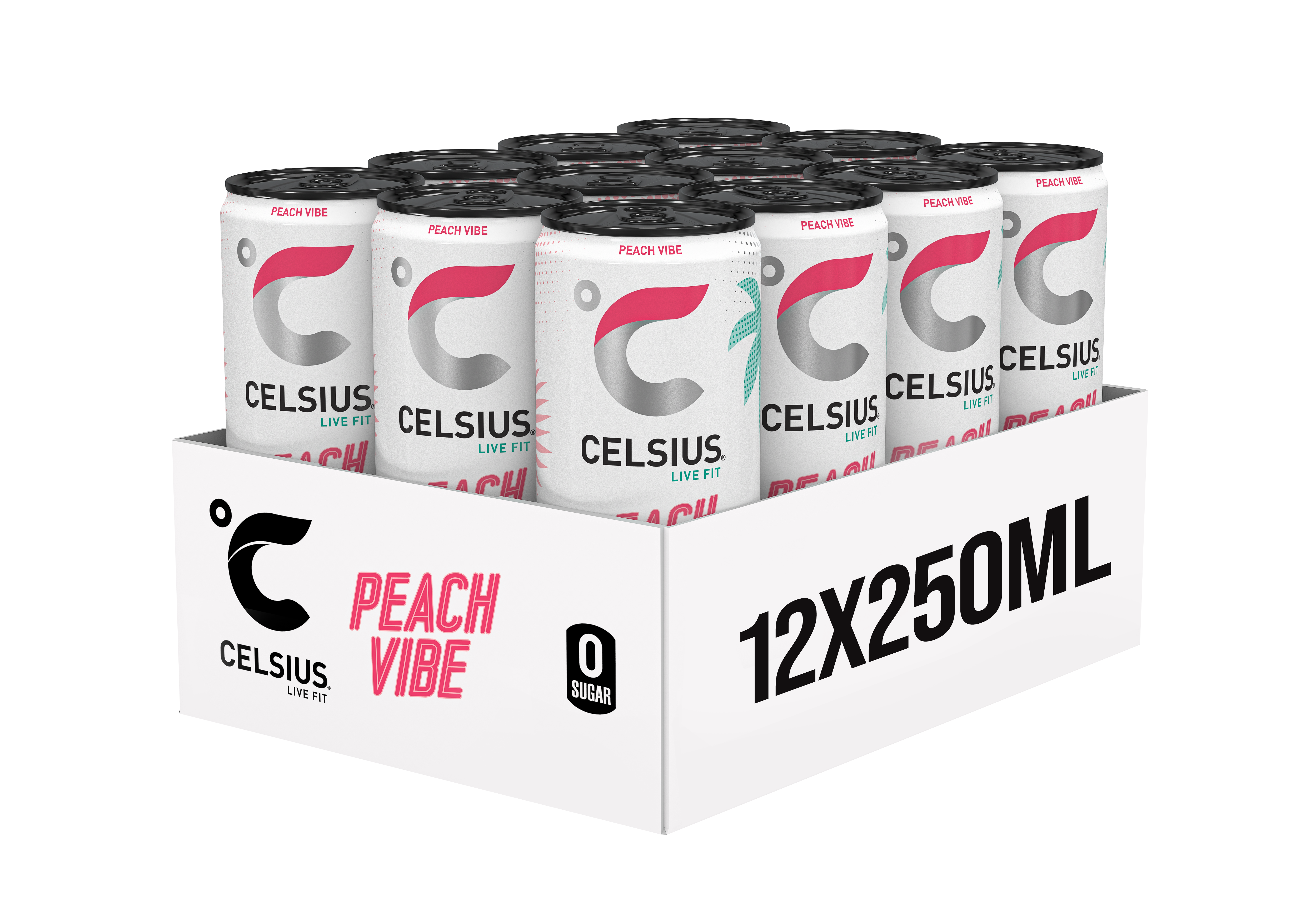 Celsius Sparkling Energy Drink - 12 x 250 ml