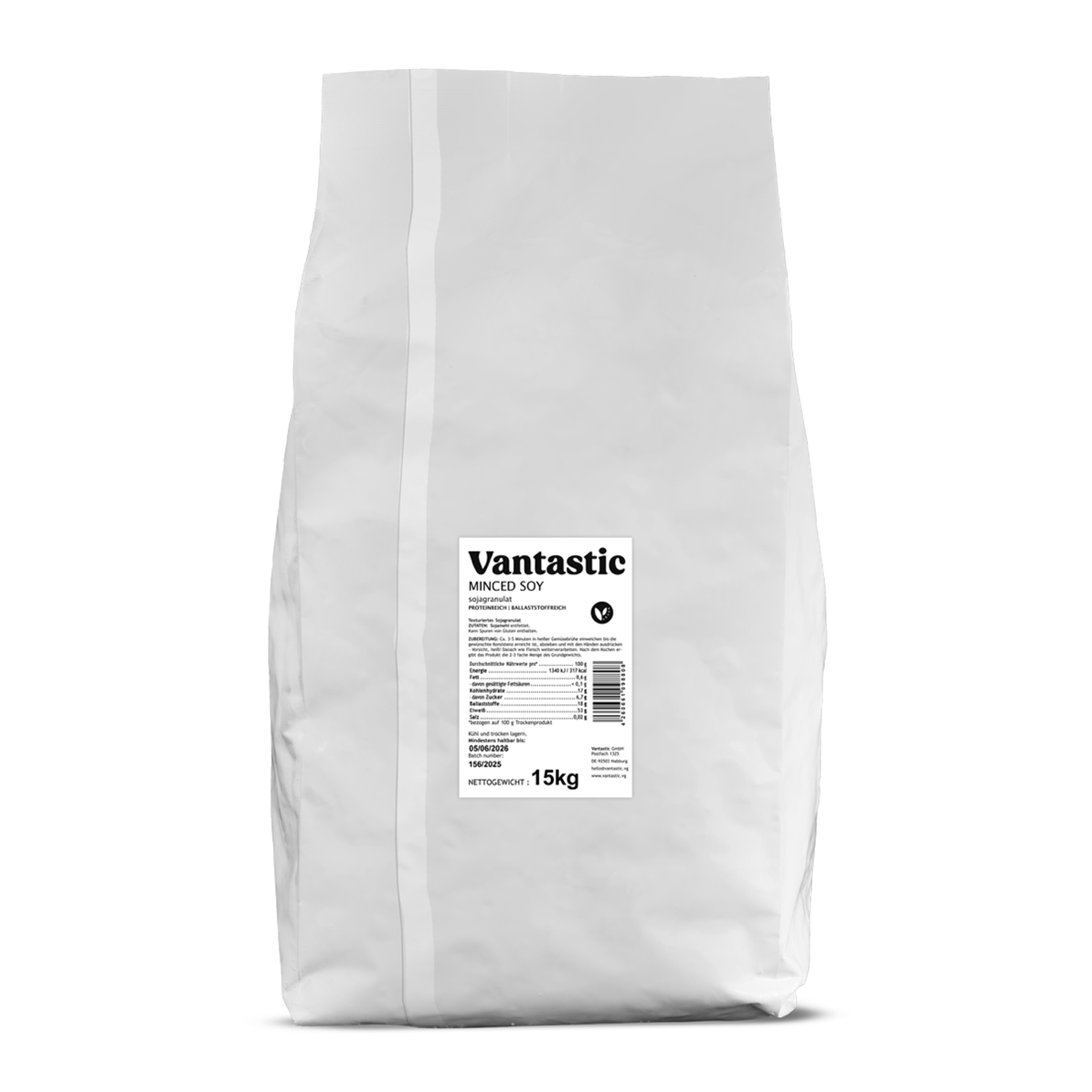 Minced Soy Großpack, Soja Granulat