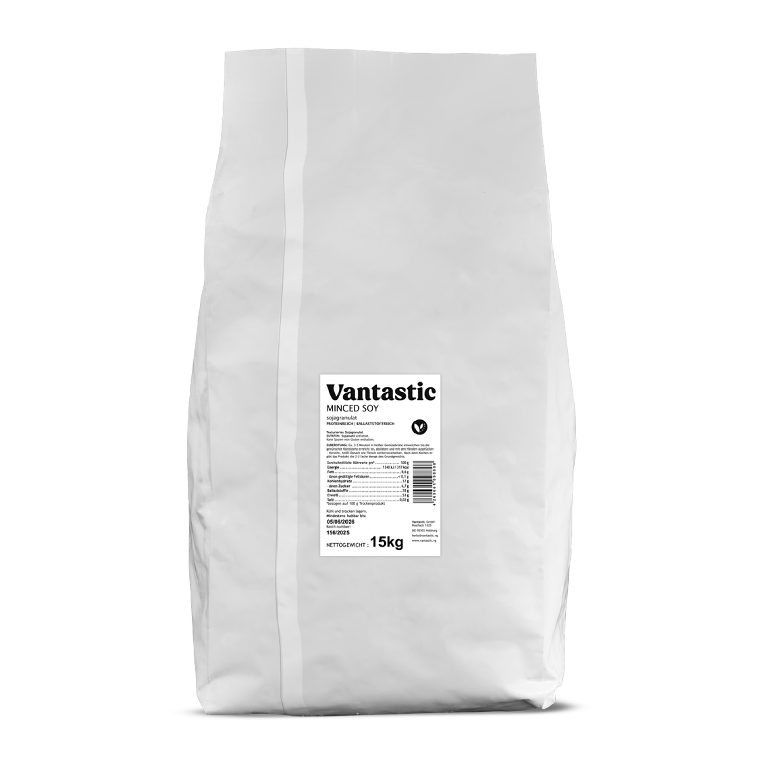 Minced Soy Großpack, Soja Granulat