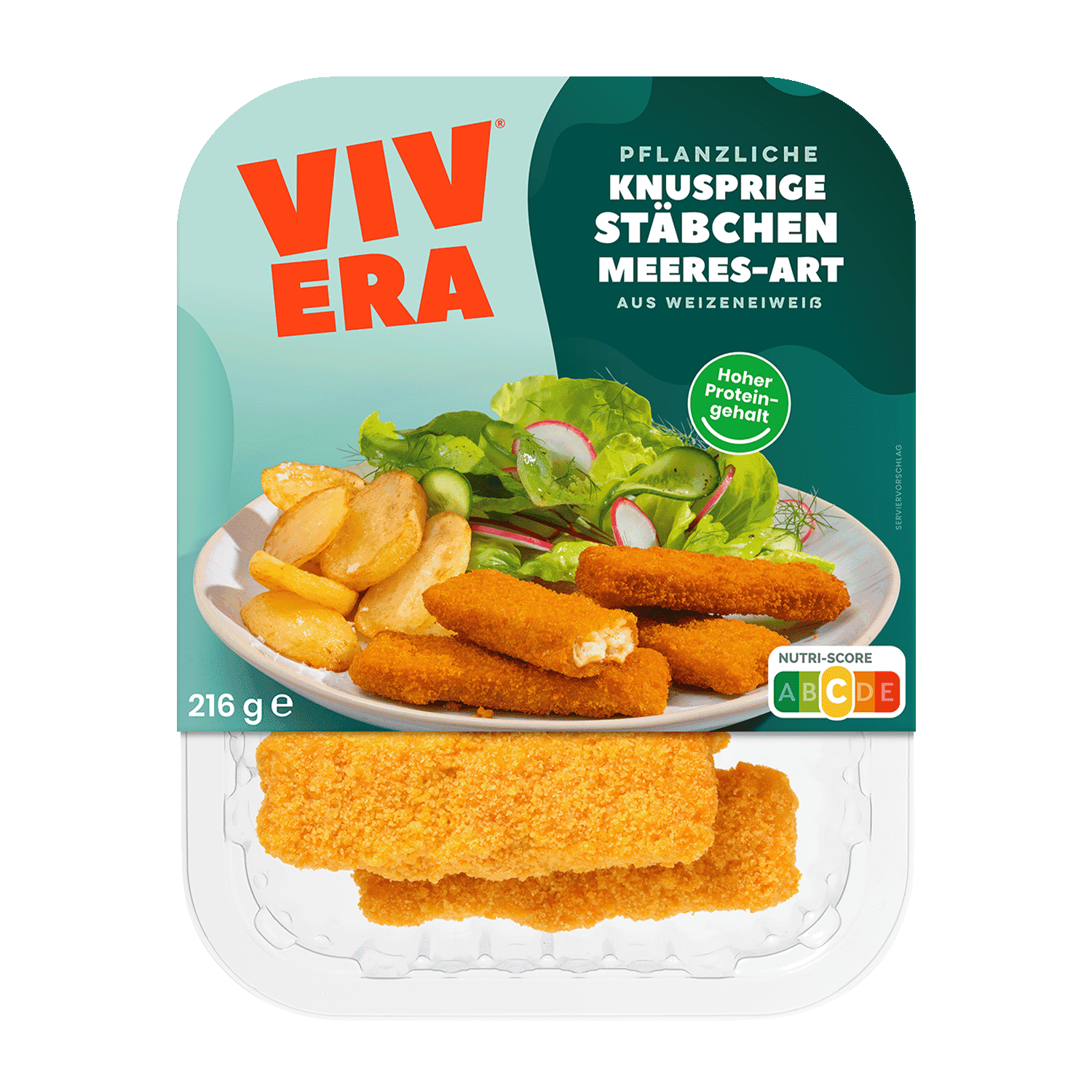 Pflanzliche Knusprige Stäbchen Meeres-Art