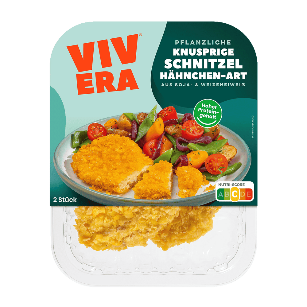 pflanzliche knusprige Schnitzel Hähnchen-Art