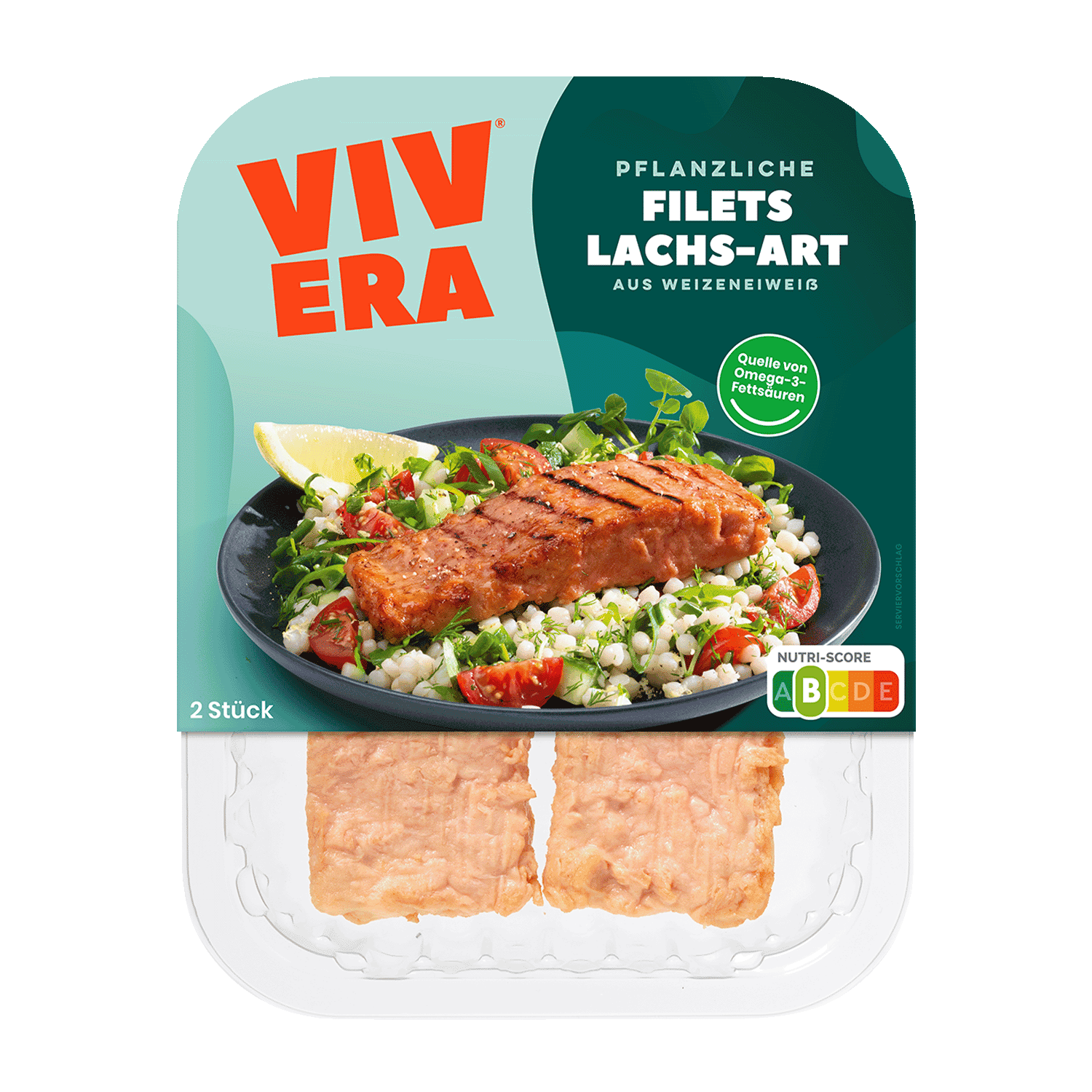 pflanzliche Filets Lachs-Art