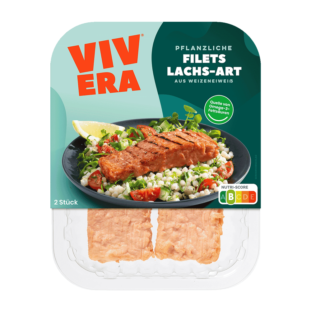 pflanzliche Filets Lachs-Art
