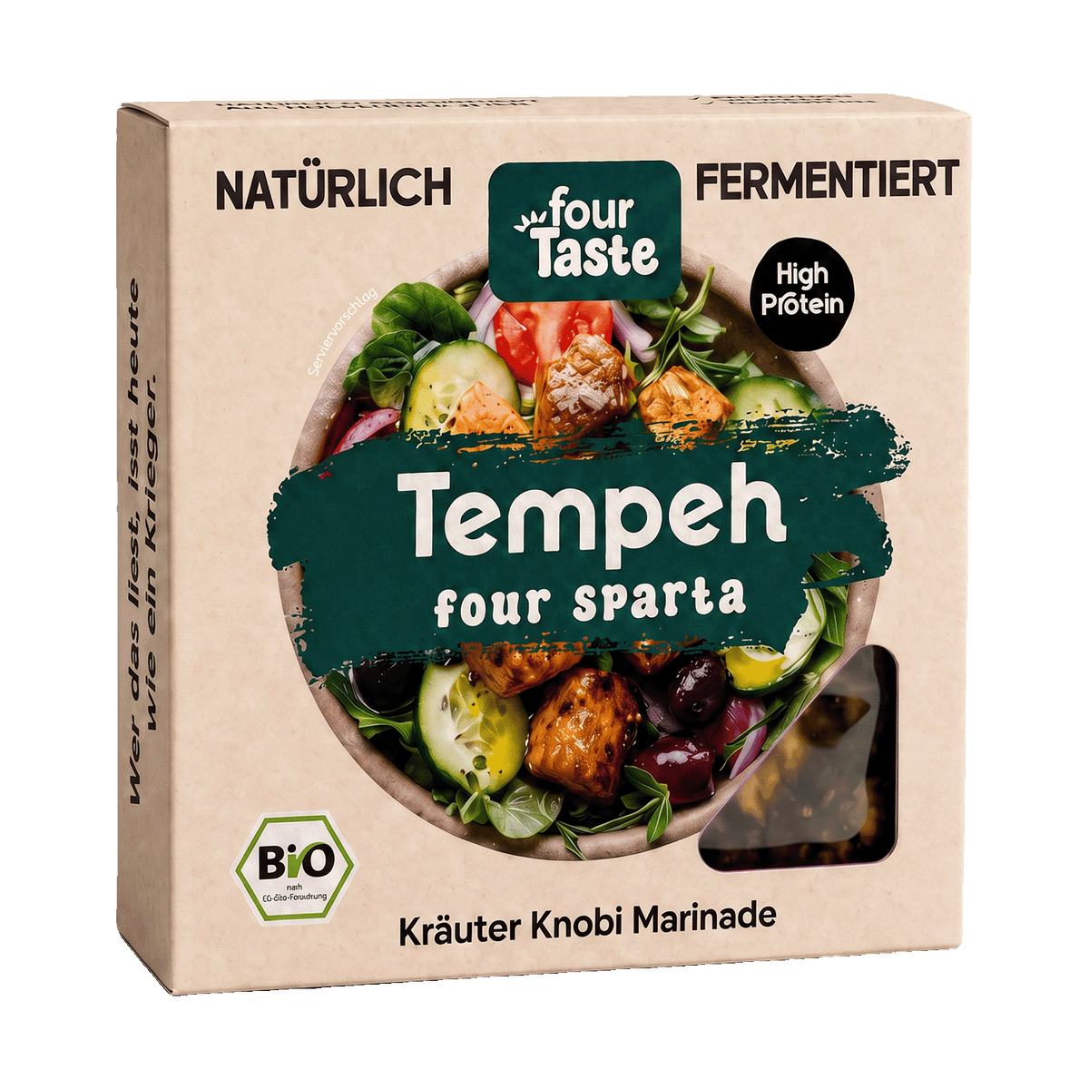 Tempeh Sparta, Kräuter-Knoblauch