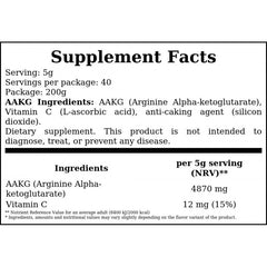 AAKG - 200g - Unflavored x12