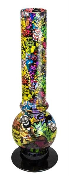Acryl Bong - Street Art Graffiti - 32cm - bunt