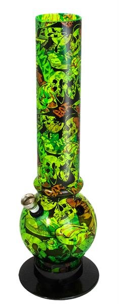 Acryl Bong - Street Art Green - 32cm - grün