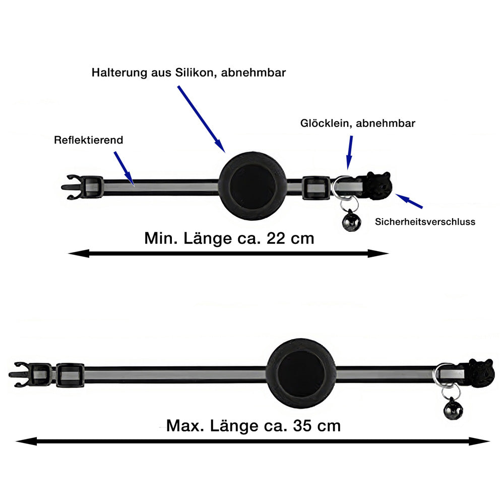 AirTag Halsband Nylon Mazo, grün