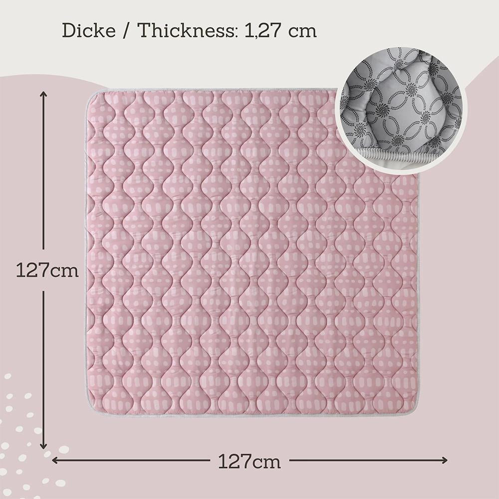 * Hakuna Matte Krabbeldecke, Hygge, 1.27 x 1.27 m, Blush
