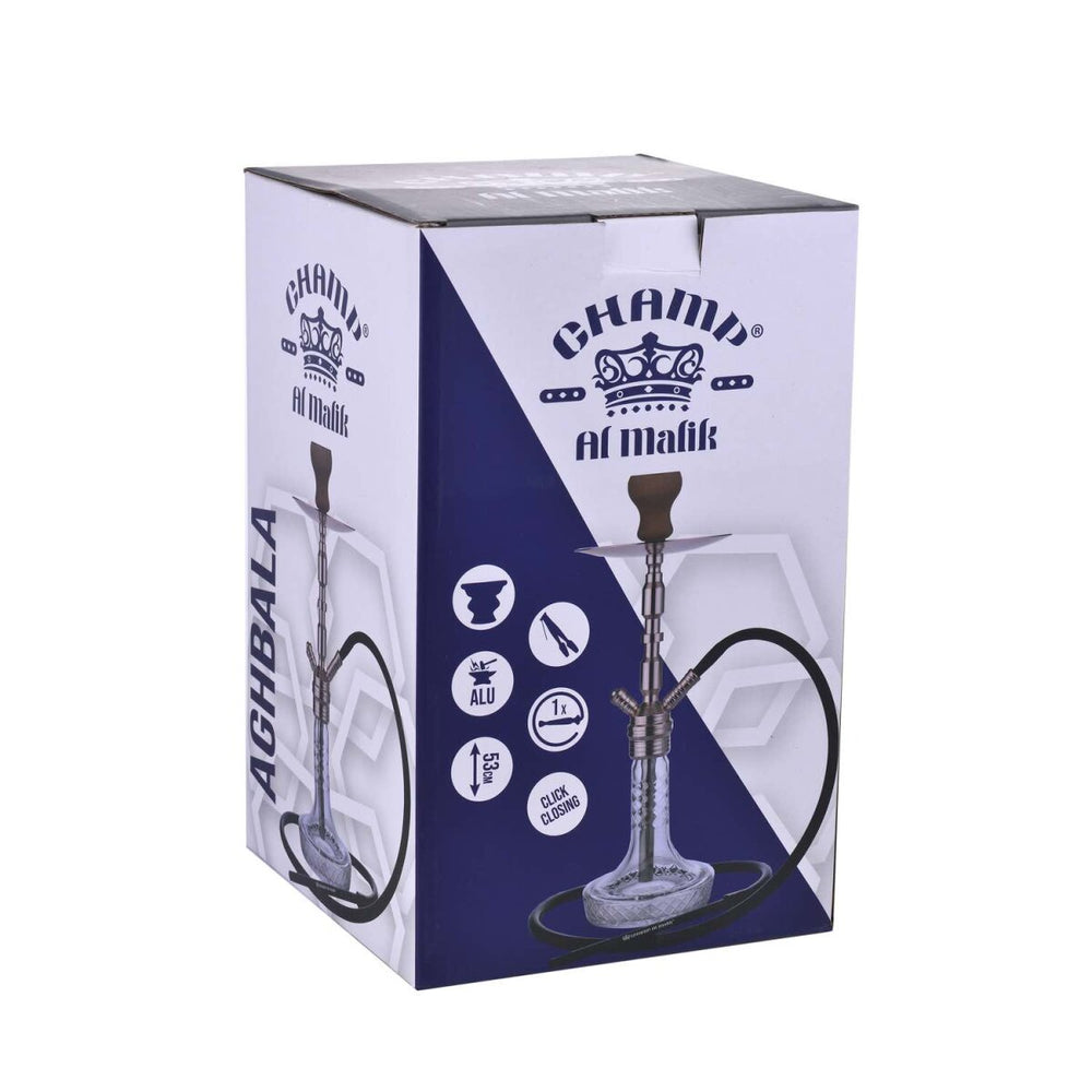 Al Malik - Shisha Aghbala  - 530mm - Kristall / Rosengold