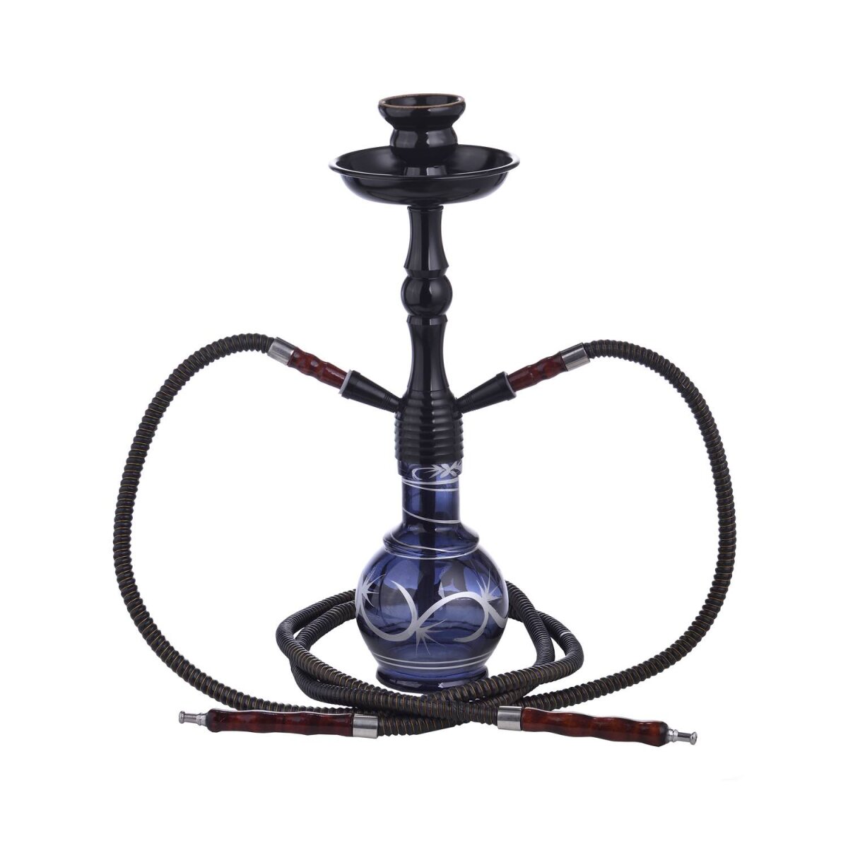 Al Malik - Shisha Inzegan Black - 450mm - schwarz