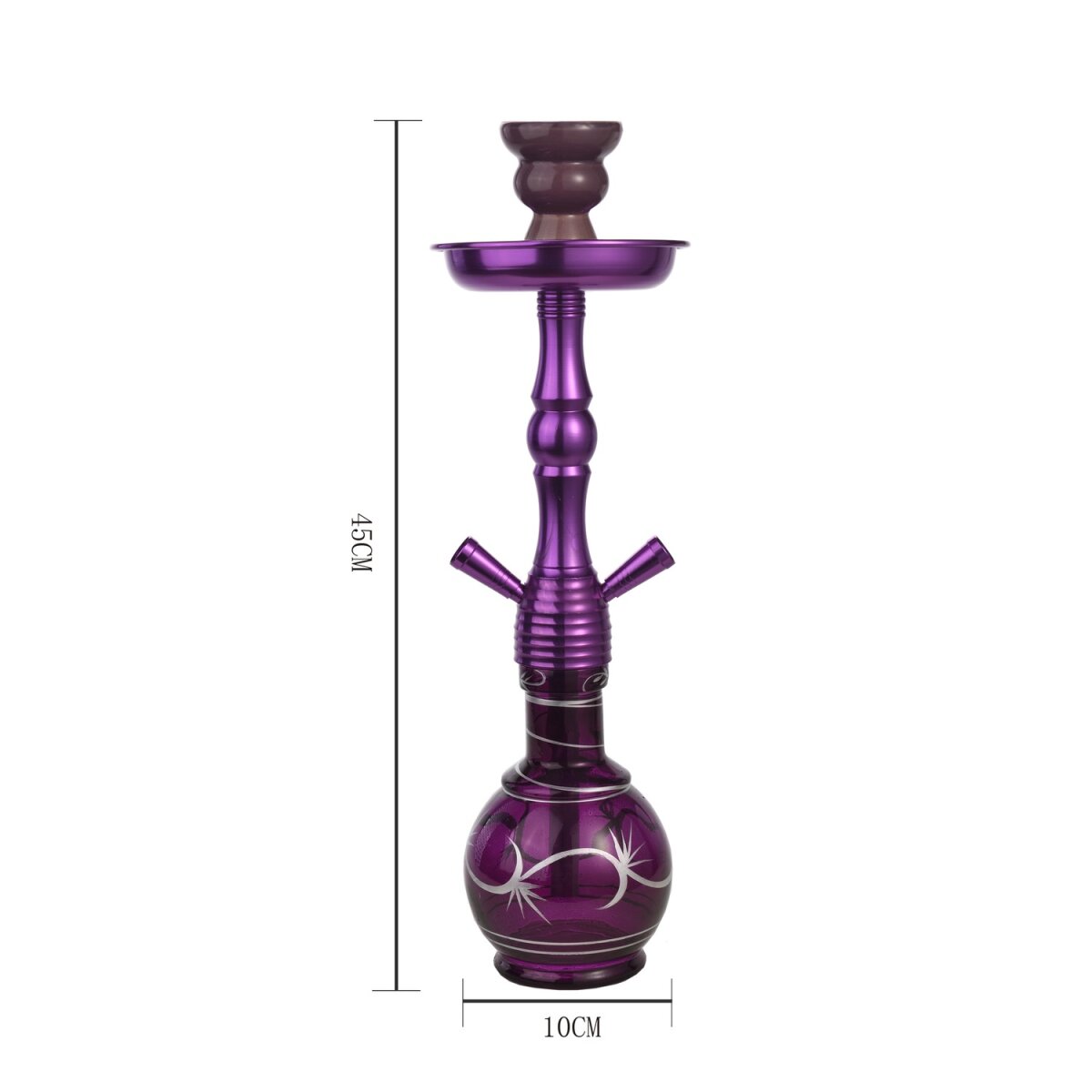 Al Malik - Shisha Inzegan Purple - 450mm - violett