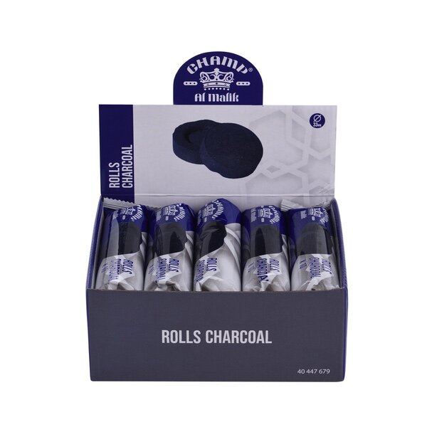 Al Malik - Shisha Kohle Rolls - 10 x 33mm - Display - 10 Stück