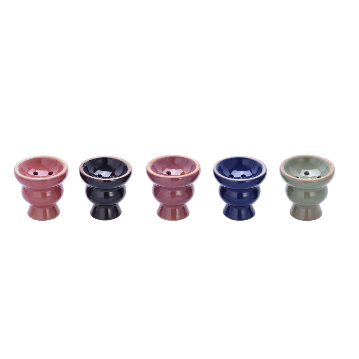 Al Malik - Shisha Kopf aus Keramik - 60mm - 6cm - Display - 12 Stück
