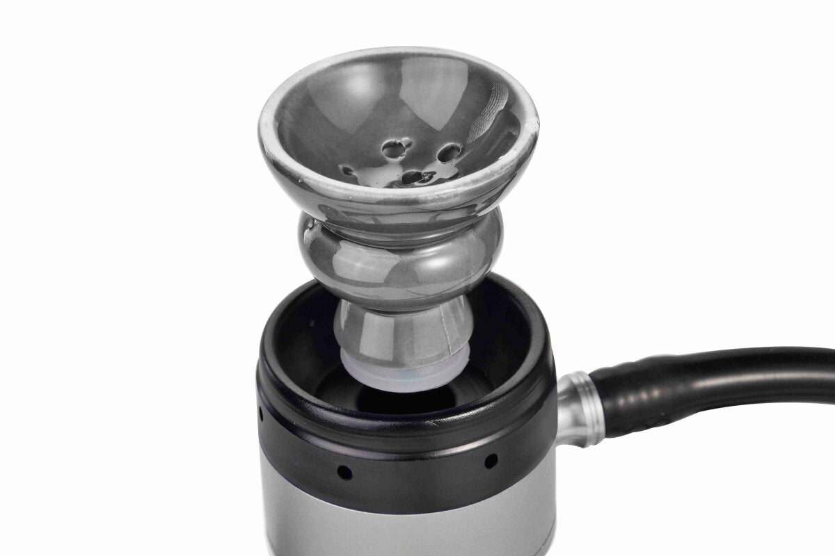Al Malik - Shisha Sefrou Black / Silver - 280mm - schwarz / silber