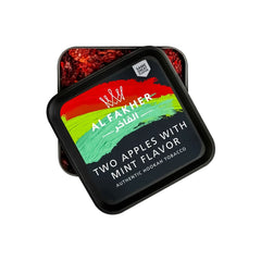 Al Fakher Shisha Tabak - Two Apples with Mint 200g
