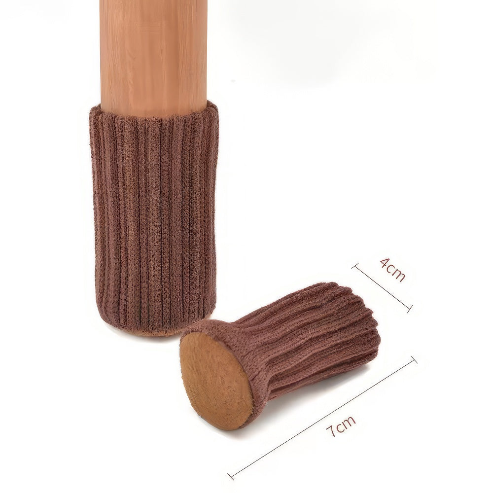 All Care Stuhlbein-Stulpen Socken, 4er-Set, braun