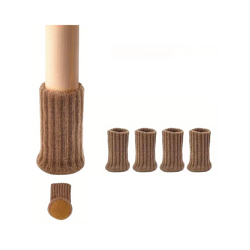 All Care Stuhlbein-Stulpen Socken, 4er-Set, hellbraun