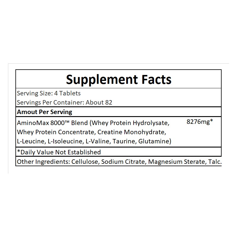 Amino Max 8000 - 325tabs.