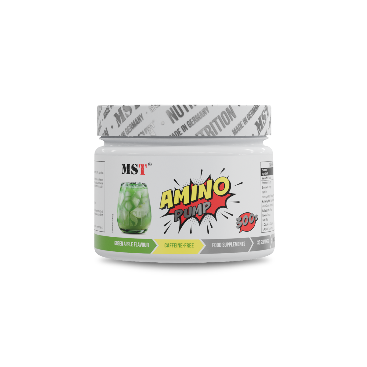 Amino Pump 300 g Green Apple