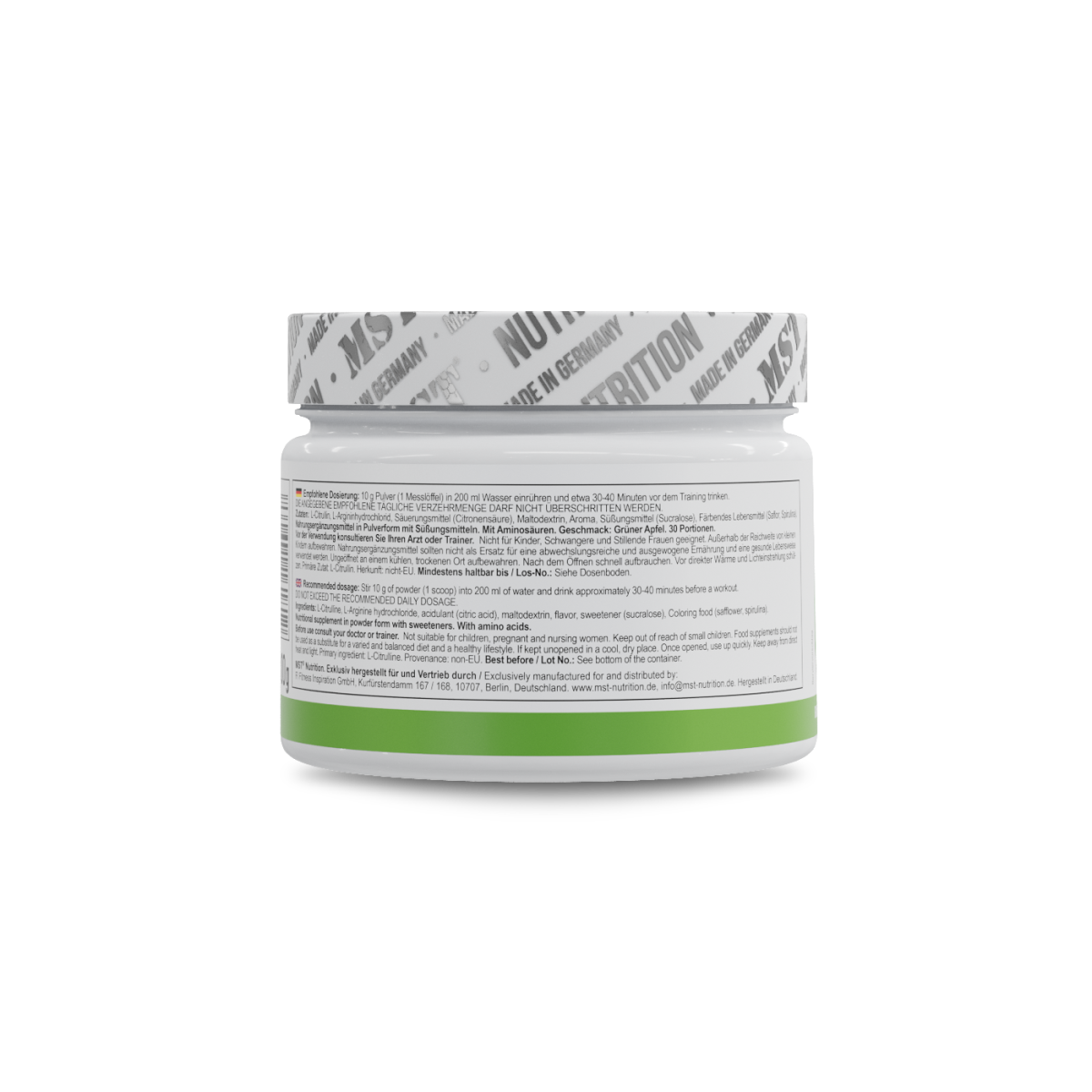 Amino Pump 300 g Green Apple