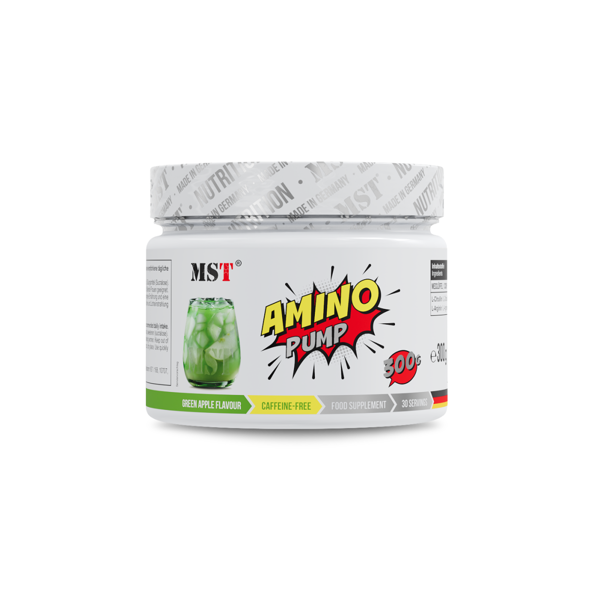Amino Pump 300 g Green Apple
