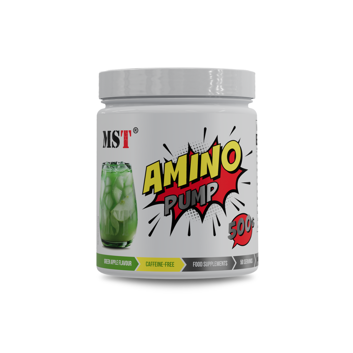 Amino Pump 500 g Green Apple