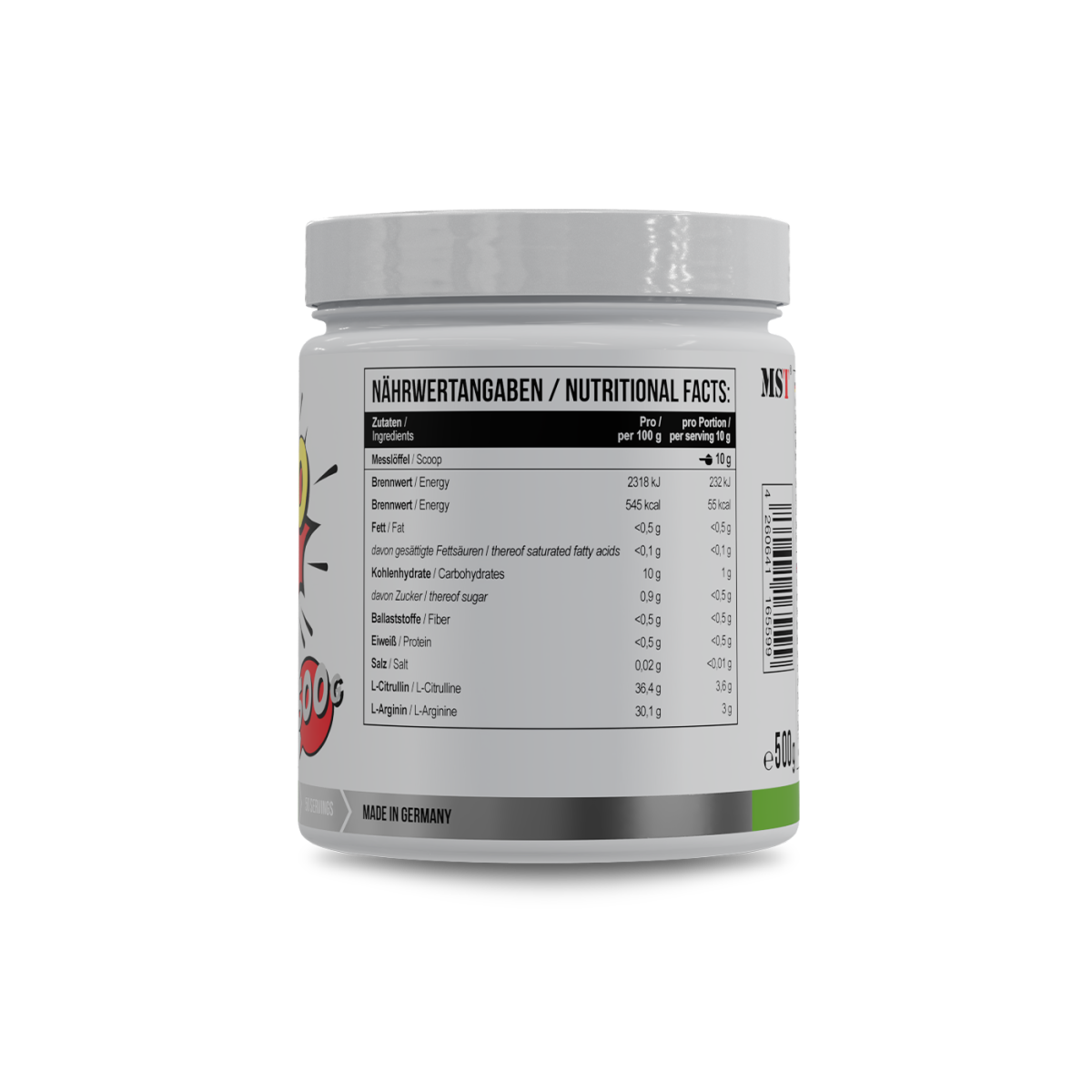 Amino Pump 500 g Green Apple