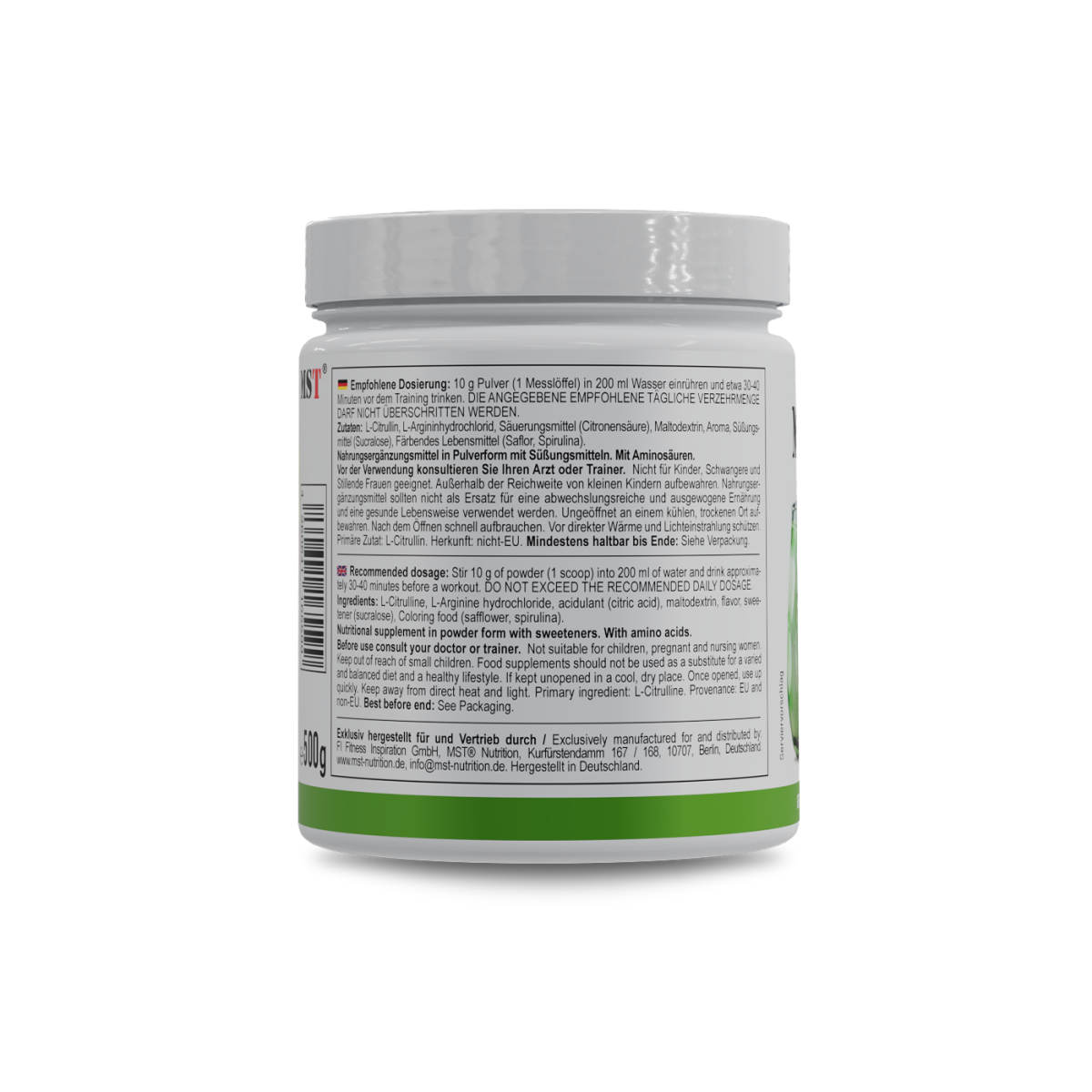 Amino Pump 500 g Green Apple
