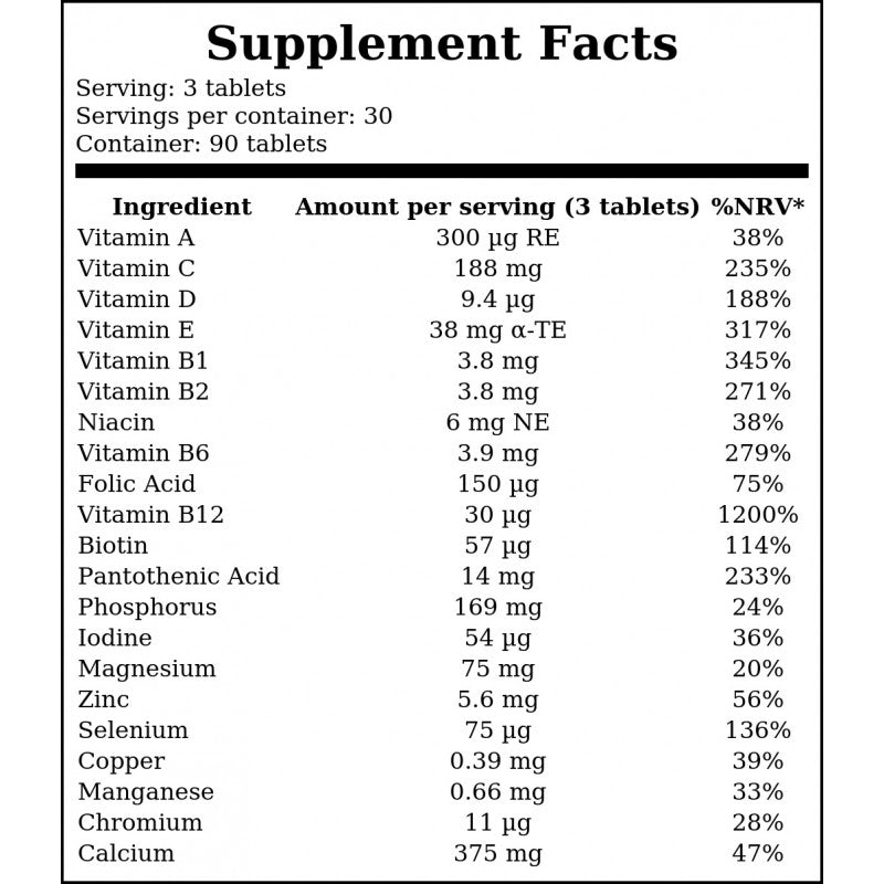 Anabolic Vita Formula - 90tabs. x12