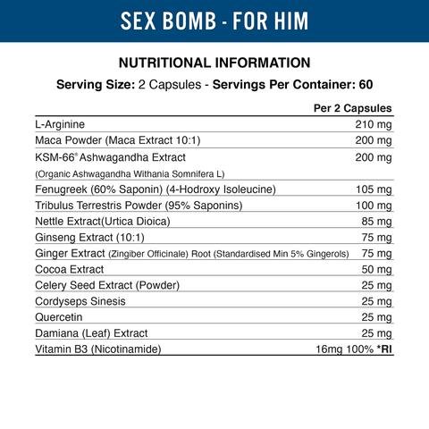 Applied Nutrition Sex Bomb for Him (für den Mann) - 120 caps