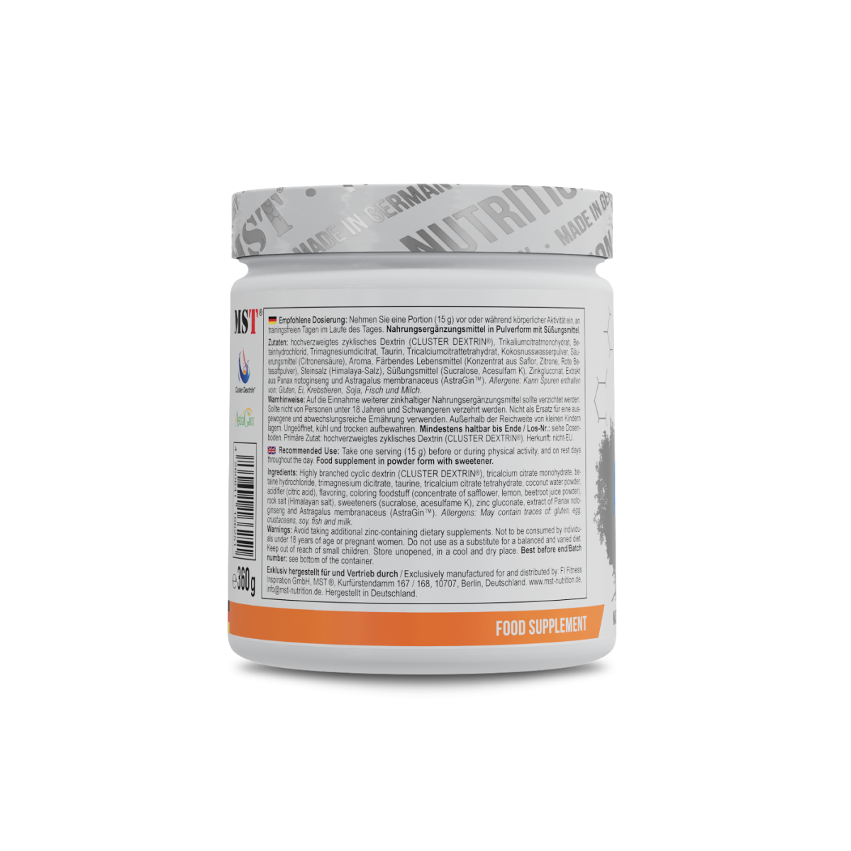 AquaPower Boost 360 g Orange