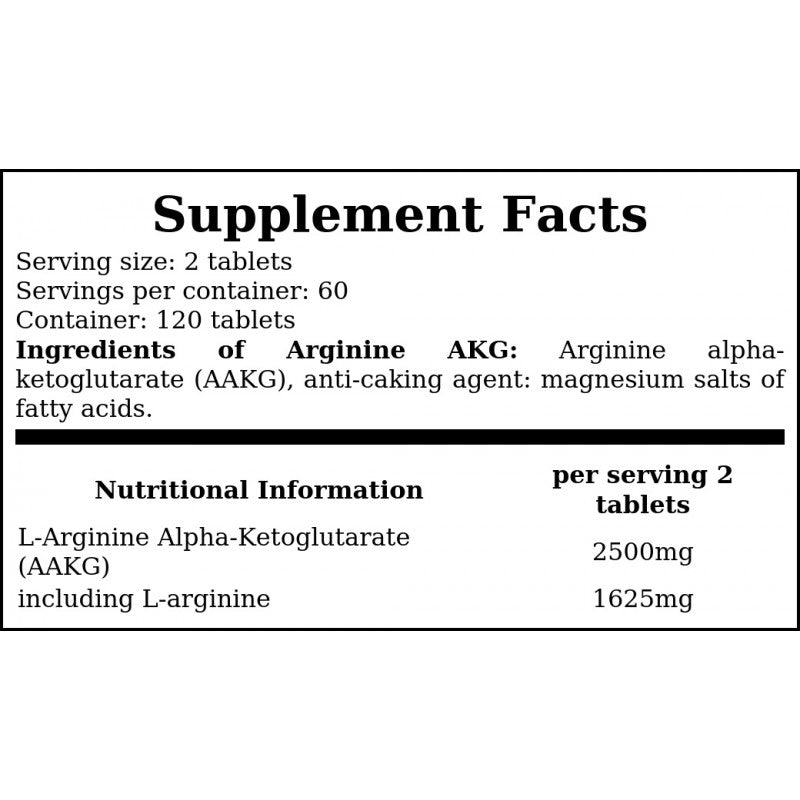 Arginine AKG - 120tabs.