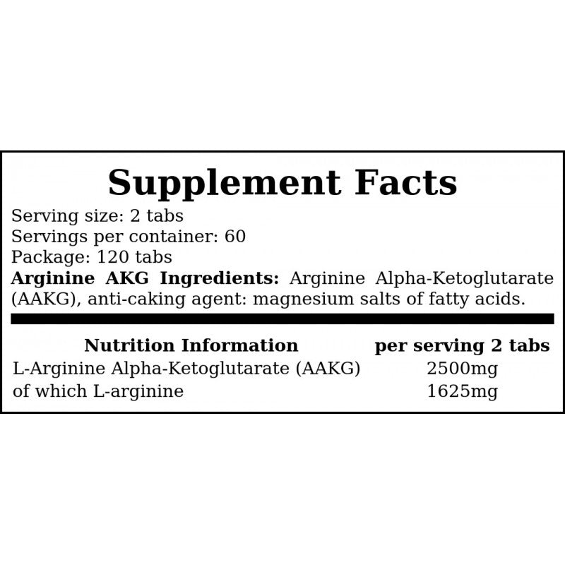 Arginine AKG - 120tabs.