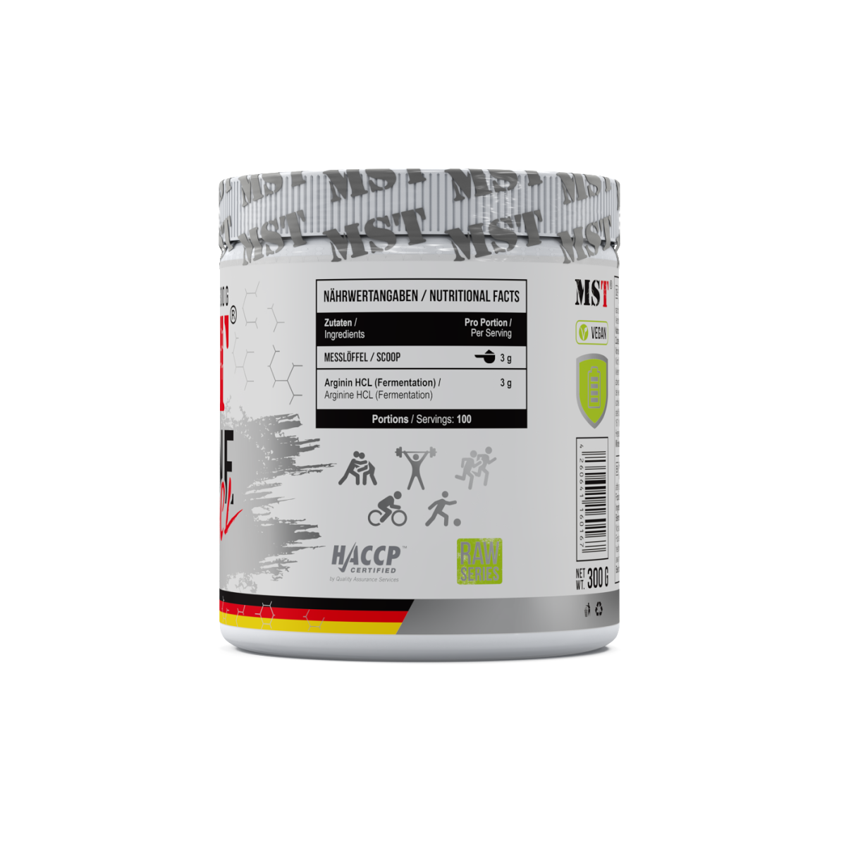 Arginine HCL 300g Unflavored