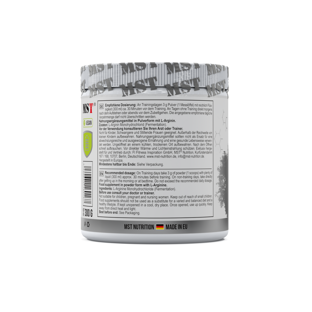 Arginine HCL 300g Unflavored