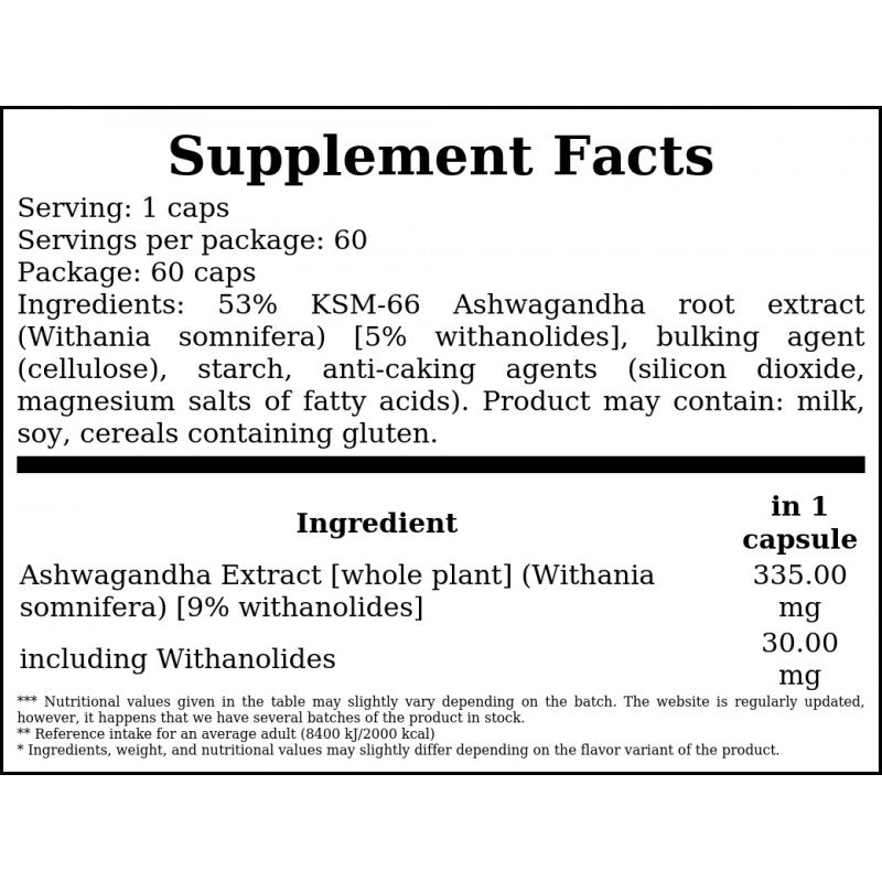 Ashwagandha - 60caps. x6