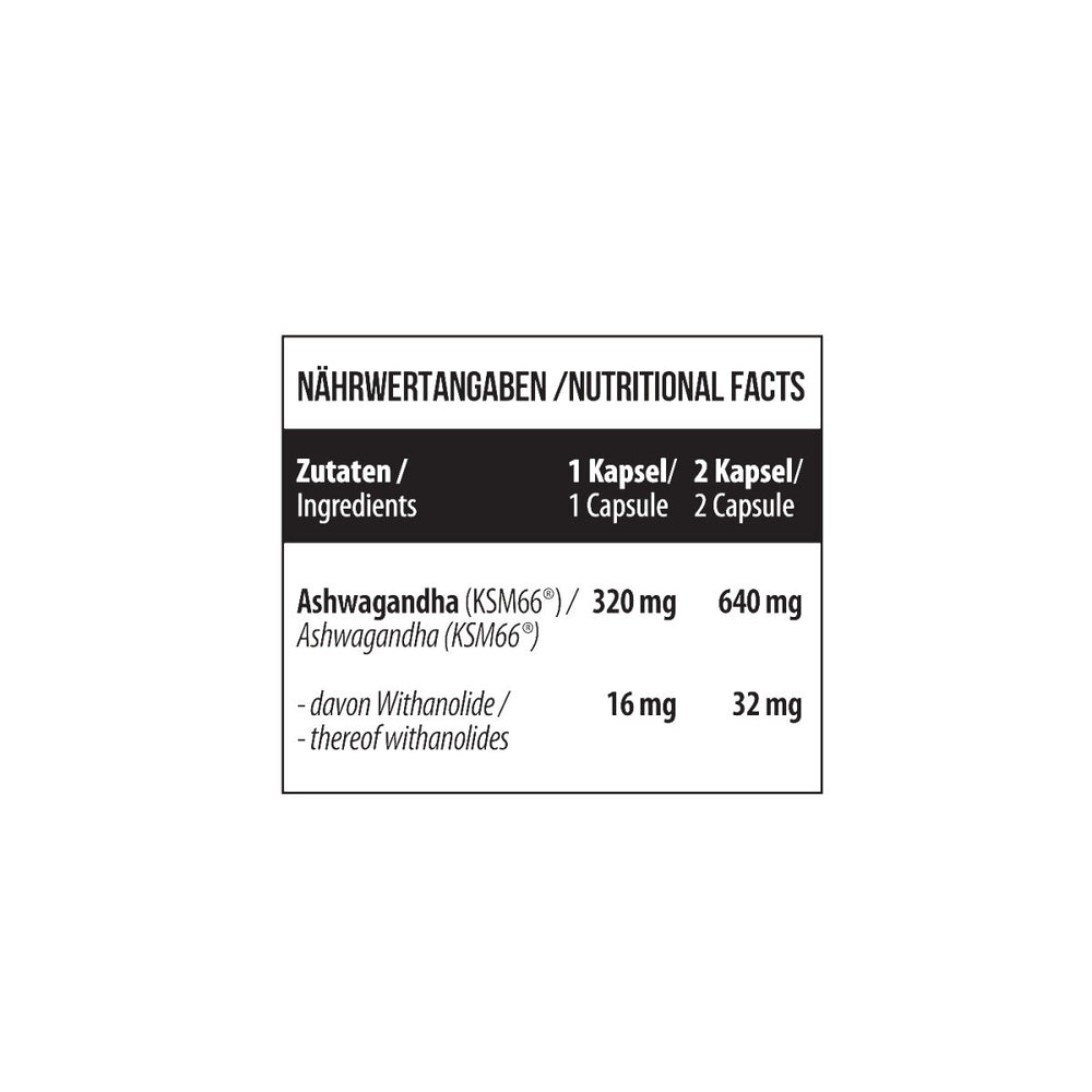 Ashwagandha KSM-66® 60 Kapseln