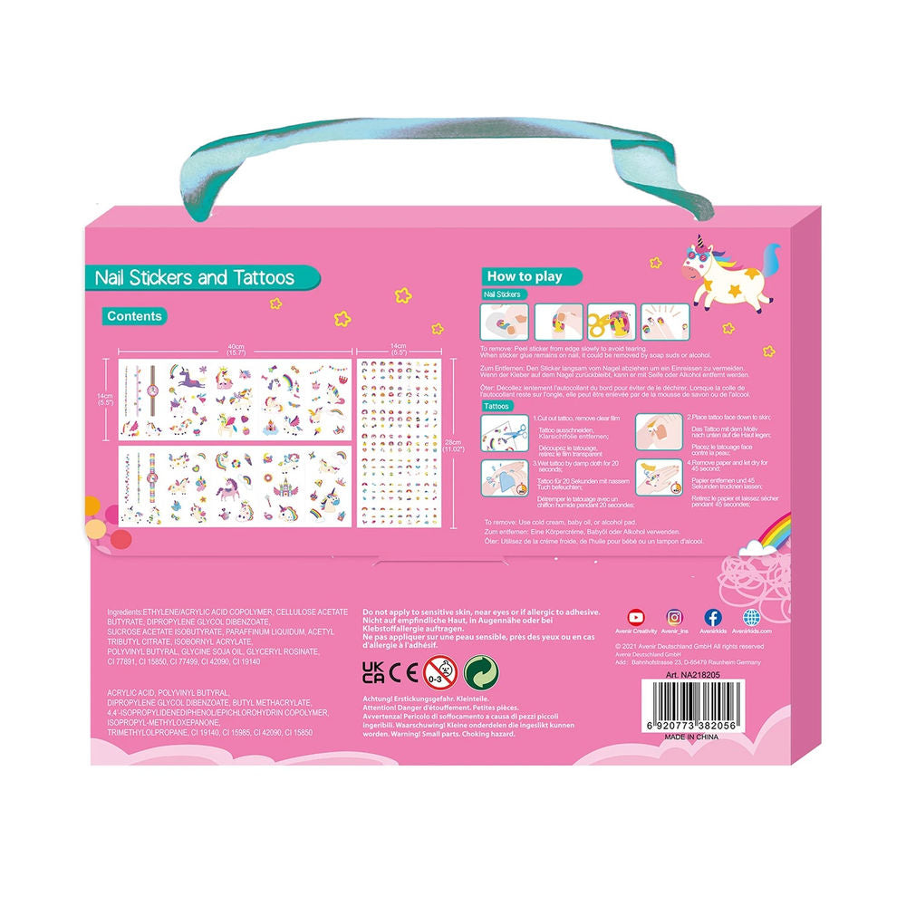 Avenir Nagelsticker & Tattoos Einhorn