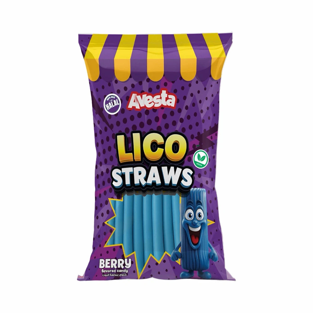 Avesta Lico Straws Berry 70g